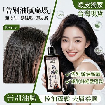 告別白髮✨ 側柏葉精華洗髮乳 漢方養黑髮 改善枯黃燥髮 深層滋養 溫和不傷頭皮 草本清香 護髮養髮 快速出貨 高CP值首