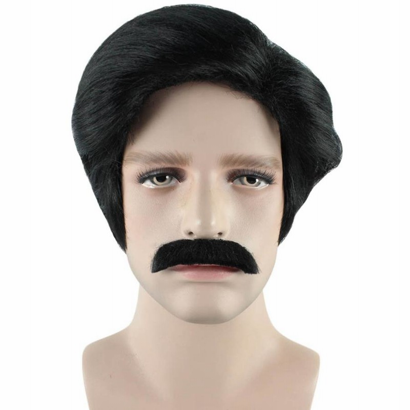 Wigs2you 仮装 ウィッグ H-3688 黒 髭 紳士 フルウィッグ Wigs2you 仮装 ウィッグ H-3688 黒 髭 紳士 フルウィッグ