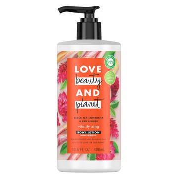 Love Beauty and Planet Paraben & Cruelty-Free Black Tea Kombucha & Red Ginger Body Lotion 13 fl oz