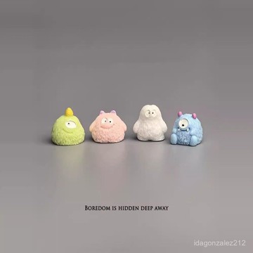 🔥臺灣出貨🔥【2.3萬人收藏】治癒係小怪獸微景觀裝飾品可愛治癒電腦桌麵日式工位辦公桌小擺件 HEM2