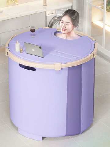 家用可折疊泡澡桶大人沐浴桶成人全身浴盆洗澡桶保溫浴缸/泡澡桶/泡澡盆/洗澡盆/沐浴盆/浴室盆/淋浴盆