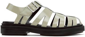 AMI Paris 绿色 Anatomical Toe Fisherman 凉鞋