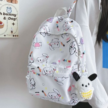 ✨壹灣出貨✨三麗鷗玉桂狗百搭書包少女可愛帕恰塗鴉學生背包ins大容量雙肩包 ACFE