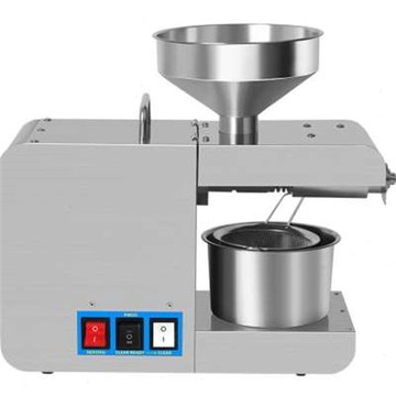 快樂購購??新品110V220V全自動智能不銹鋼榨油機家用中小型商用炸X油機X8冷