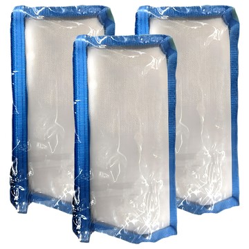 PENROTE 筆樂 B6網紗收納袋  藍色  3個