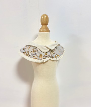 甜甜圈糖霜翻領巾_灰調伯爵茶