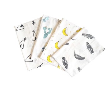 平紋細布嬰兒毯，嬰兒襁褓毯，平紋細布嬰兒圍兜圍布