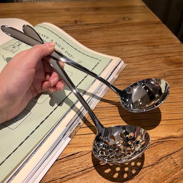 【出德國】【貴族體驗】粥勺稀飯舀勺304桌面分湯火鍋花椒漏勺