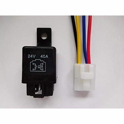 4ピン 4極 4P リレー コネクター カプラー 配線 セット 車載 24V