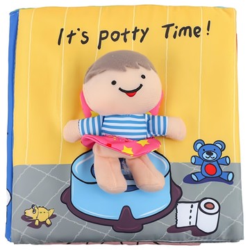 Oceanbaby 獨立學習布書：我會上廁所了，超萌圖案，可水洗快乾，撕不破  Ocean Baby