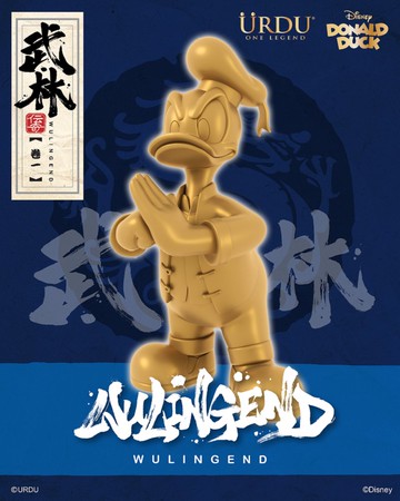 【網路限量販售】URDU  迪士尼 功夫系列 唐老鴨 金裝版