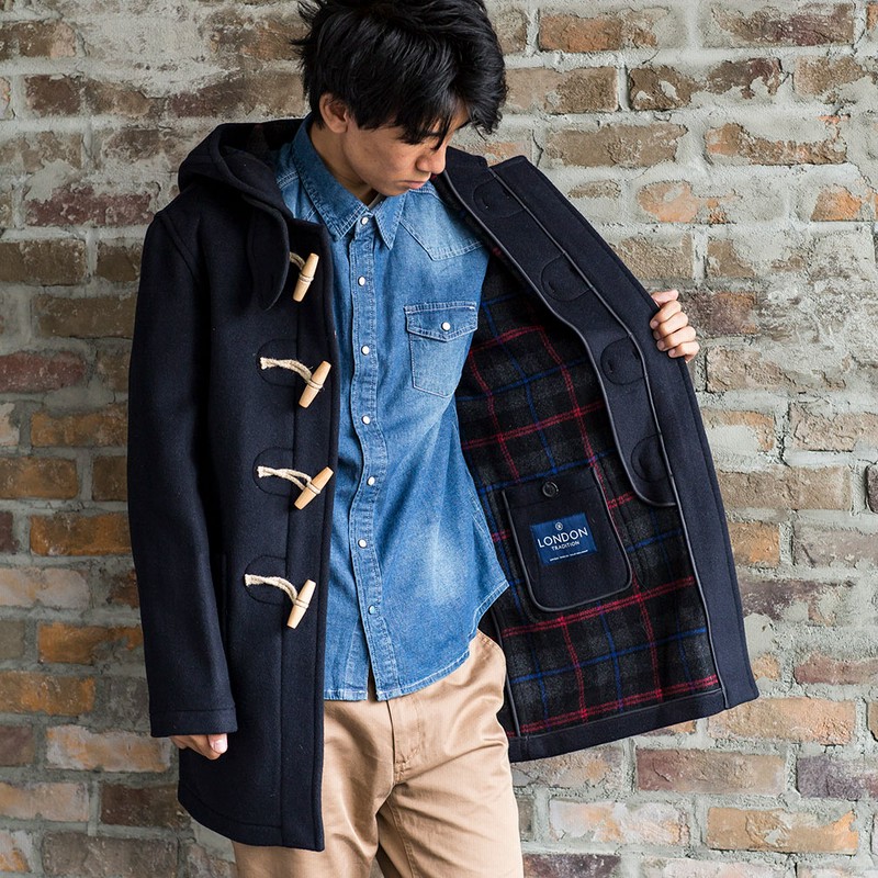 London Tradition 英国製メンズダッフルコート Martin Slm Nynf ブラック M アウター トップス ネイビー M 通販 Lineポイント最大1 0 Get Lineショッピング
