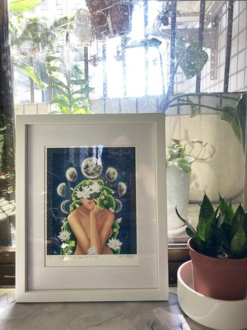 月映脈動  藝術微噴  限量版畫 精選相框 Giclée Art Print