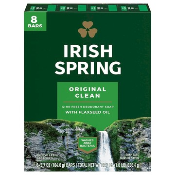IRISH SPRING 經典原味除臭香皂8件組  838.4g  1個