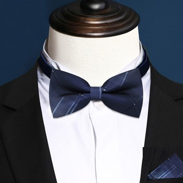 【拉福】倫藍西裝口袋巾新郎領結糾糾大人(整組)