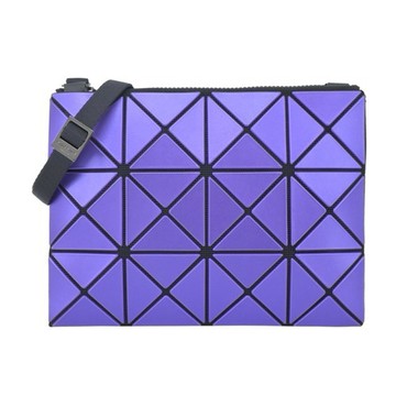 [平輸版]ISSEY MIYAKE 三宅一生 BAOBAO LUCENT 金屬炫彩3X4小斜背-紫-真品平輸