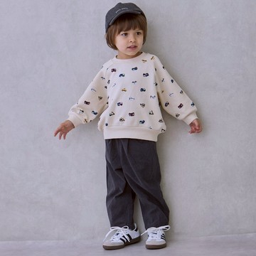 petit main 品牌旗艦店 立體剪裁打褶長褲 【日本直接出貨】