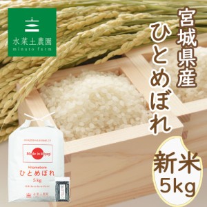 新米 令和5年産 米 お米 宮城県産 ひとめぼれ 精米 5kg 古代米30g付き