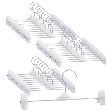 Market Plan Lining 夾式褲架  30個  白色