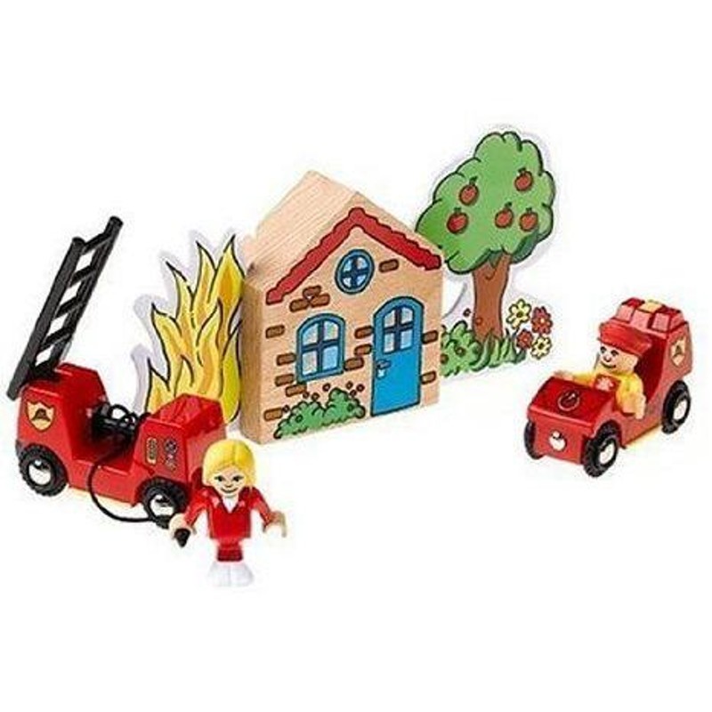 BRIO Fire Brigade Play Set ミニカー ミニチュア 模型 プレイセット