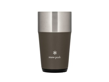 ├登山樂┤日本Snow Peak 真空啤酒厚平底杯 16oz 橄欖綠色 # TW-470-OG
