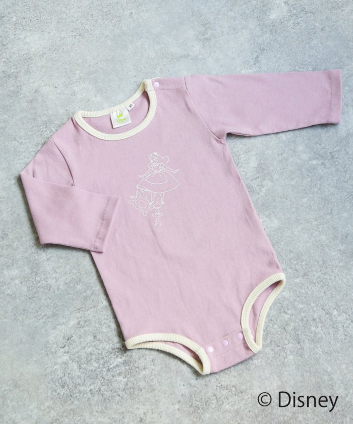 ペアマノン】 配色 線画 プリント 長袖 ロンパース キッズ ラベンダー 70 pairmanon 通販 LINEポイント最大1.0%GET  LINEショッピング