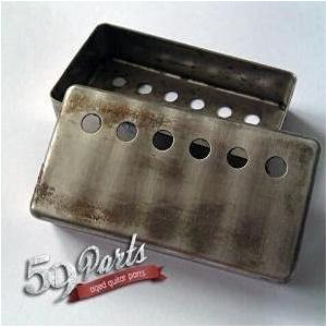 59 PARTS SET OF HAND AGED PAF HUMBUCKER PICKUP COVERS GIBSON ビンテージパーツ