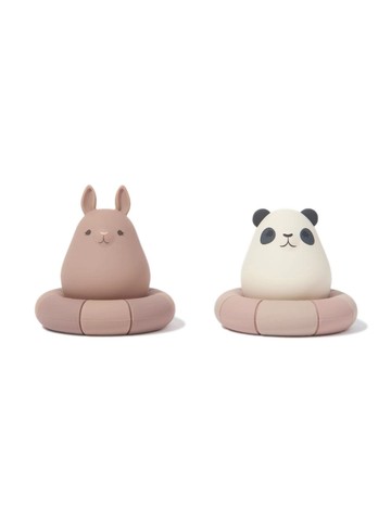 Konges Sløjd - animal ring bath toys (pack of two) - kids - Silicone - One Size - Neutrals