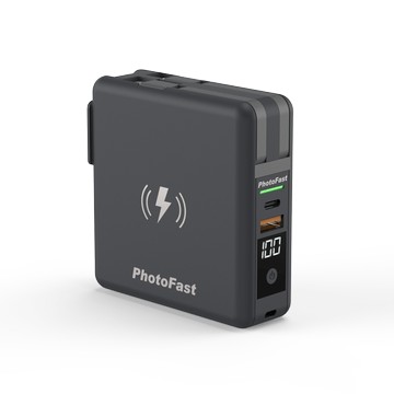 Photofast多功能(磁吸版)無線充電 五合一行動電源 藍色