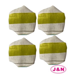 【J&N】英倫直條大椅腳套/桌腳套(8入/1組)藍綠