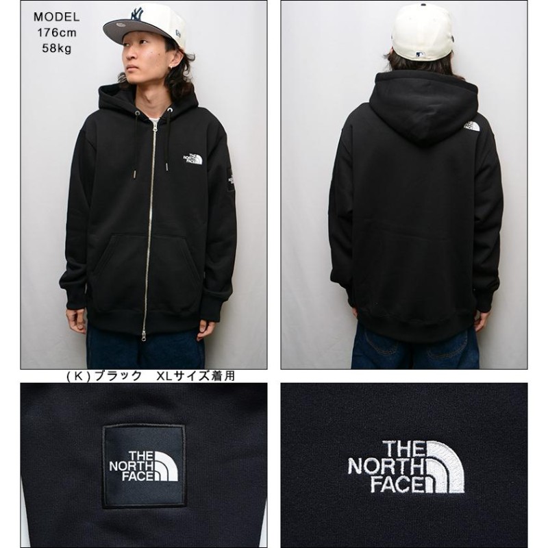 ザ ノースフェイス パーカー THE NORTH FACE SQUARE LOGO FULLZIP 