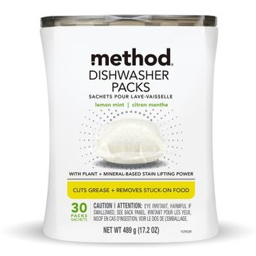 Method美則 潔淨三效聰明洗碗球-萊姆薄荷30顆(洗碗機專用)