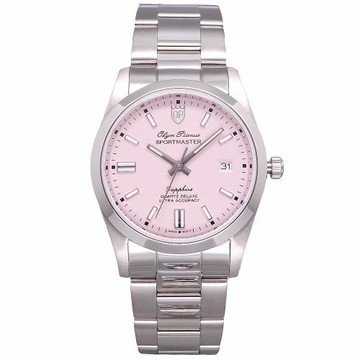 Olym Pianus 奧柏表 色彩衝擊革命運動型腕錶/35mm-淺粉-89345MS