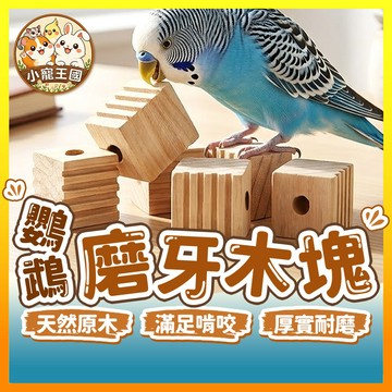 【小寵王國】鸚鵡磨牙木塊 鸚鵡啃咬積木塊 鸚鵡啃咬玩具 玩具木塊 小動物玩具 啃咬磨牙玩具 紓壓啃咬木塊 倉鼠磨牙塊