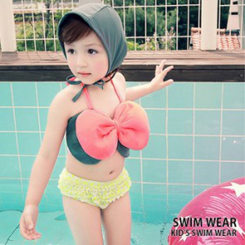 ネコポス送料無料 水着 女の子 子供 こども 女児 スイムウェア プール ビーチ 夏 海水浴 ベビー ビキニ セパレート 3点セット 通販 Lineポイント最大1 0 Get Lineショッピング