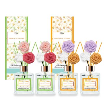 QIDINA 春夏限定珪藻土擴香瓶X4(200ML)