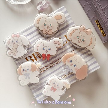 Twinko💗[PH361]❥趙露思最愛兔茸茸-下午茶&魔法師兔兔狗狗/兔茸茸手機支架/追劇神器/MagSafe磁吸支架