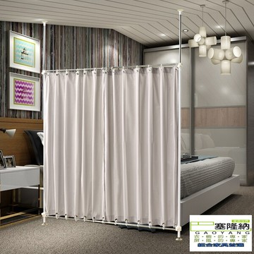巴塞隆納-ae105(一字型伸縮防塵屏風)布簾上下吊環