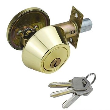 琉化銅門鎖補助鎖 扁匙 輔助鎖 硫化銅門鎖 卡巴鎖 房門鎖【DK390】 123便利屋