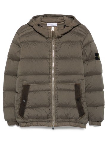 stone island padded down jacket with hood