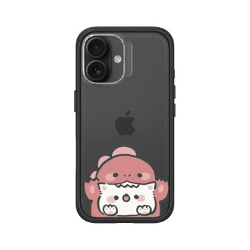 iPhone 16 Mod NX 黑 - fluffystar 毛絨絨星人 - 小恐龍Nini