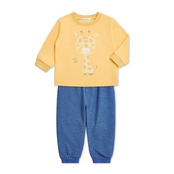 動物家族長袖圓領套裝