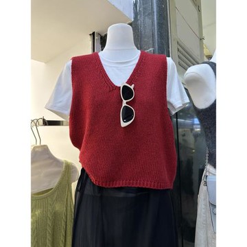 十三行2025年秋季新款韓版寬松v領簡約通勤顯瘦百搭套頭毛衣馬甲