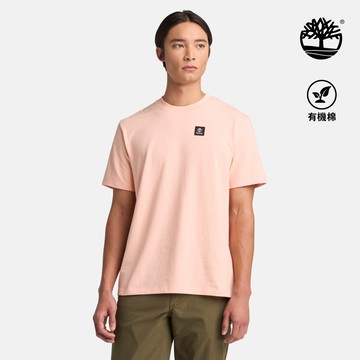 Timberland 男款粉色徽章LOGO短袖T恤|A42P5ERV