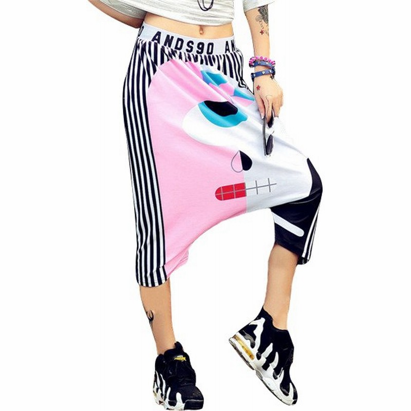 夏服 レディース 韓国 ファッション ストリート系 七分仗 サルエルパンツ ヒップホップ Hip Hop 個性 な 服 ジャズk Pop Jazz B系 パンツ 通販 Lineポイント最大0 5 Get Lineショッピング