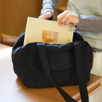 sobag簡約日系多巴胺大容量防水尼龍單肩托特布包女通勤保齡球包