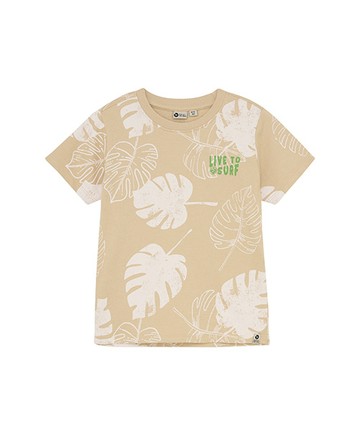 短袖上衣(拿鐵棕)80cm