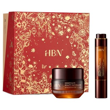 HBN 早C晚A緊緻亮眼禮盒組 咖啡因眼霜高階版 15g + 雙A眼部精華液  15ml  1組