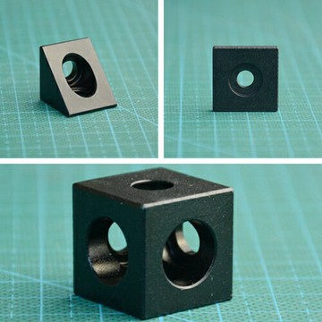 3D打印機機械五金配件 2020鋁型材連接件 金屬件 三角/立方體/蓋