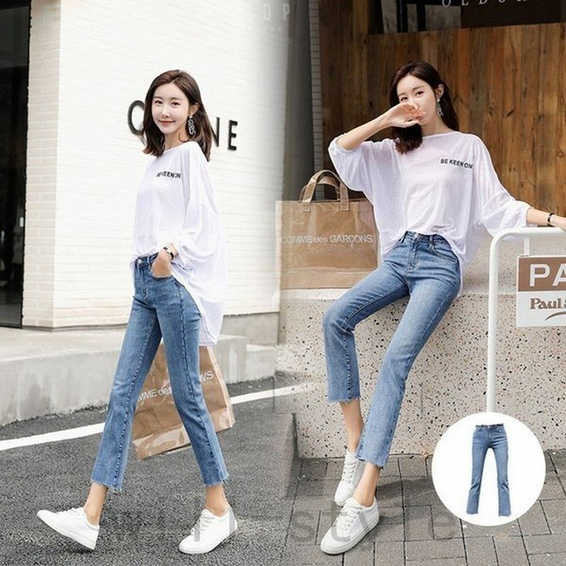 ジーンズレディース春夏ズボンロングパンツボトムスコーデデニムパンツ長ズボンロングパンツジーンズジーパンgパンスリム大人代30代40代50代 通販 Lineポイント最大get Lineショッピング